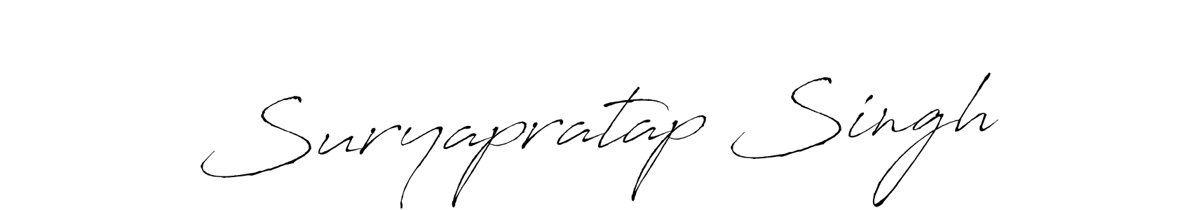 The best way (Antro_Vectra) to make a short signature is to pick only two or three words in your name. The name Suryapratap Singh include a total of six letters. For converting this name. Suryapratap Singh signature style 6 images and pictures png