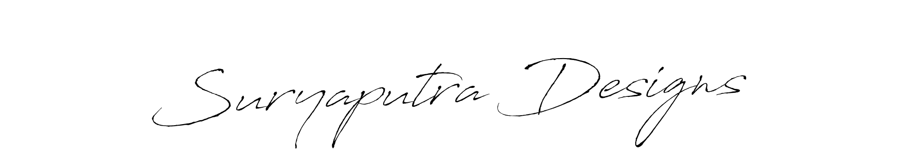 Antro_Vectra is a professional signature style that is perfect for those who want to add a touch of class to their signature. It is also a great choice for those who want to make their signature more unique. Get Suryaputra Designs name to fancy signature for free. Suryaputra Designs signature style 6 images and pictures png