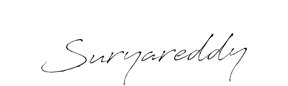 Make a beautiful signature design for name Suryareddy. With this signature (Antro_Vectra) style, you can create a handwritten signature for free. Suryareddy signature style 6 images and pictures png