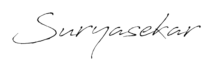 The Antro_Vectra typeface gives name Suryasekar a refined look. Suitable for certificates, diplomas, and official verification. Suryasekar signature style 6 images and pictures png