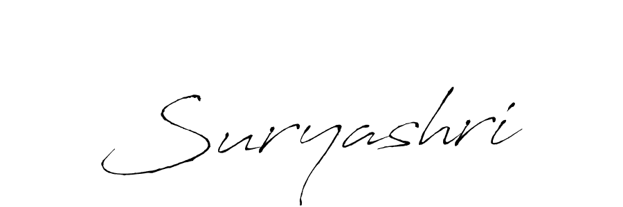 Design your own signature with our free online signature maker. With this signature software, you can create a handwritten (Antro_Vectra) signature for name Suryashri. Suryashri signature style 6 images and pictures png