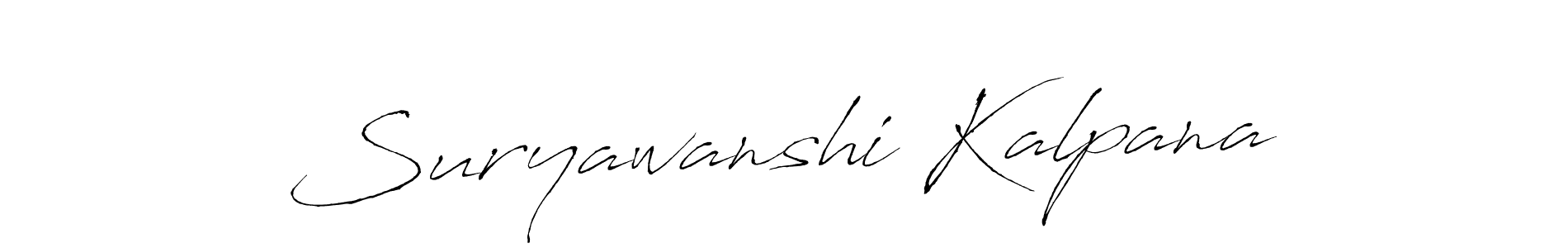 Make a beautiful signature design for name Suryawanshi Kalpana. With this signature (Antro_Vectra) style, you can create a handwritten signature for free. Suryawanshi Kalpana signature style 6 images and pictures png