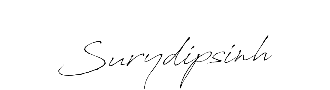 Antro_Vectra is a professional signature style that is perfect for those who want to add a touch of class to their signature. It is also a great choice for those who want to make their signature more unique. Get Surydipsinh name to fancy signature for free. Surydipsinh signature style 6 images and pictures png