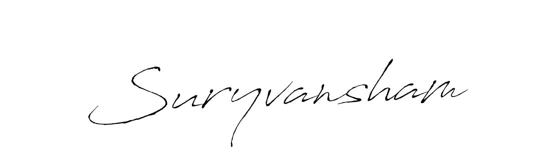 Also we have Suryvansham name is the best signature style. Create professional handwritten signature collection using Antro_Vectra autograph style. Suryvansham signature style 6 images and pictures png