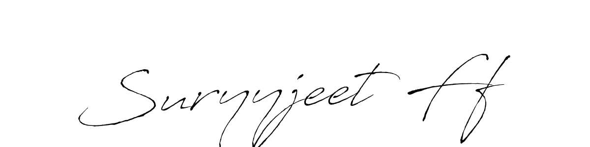 Create a beautiful signature design for name Suryyjeet Ff. With this signature (Antro_Vectra) fonts, you can make a handwritten signature for free. Suryyjeet Ff signature style 6 images and pictures png