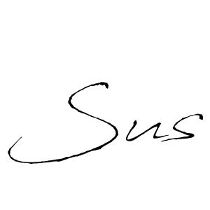 Design your own signature with our free online signature maker. With this signature software, you can create a handwritten (Antro_Vectra) signature for name Sus. Sus signature style 6 images and pictures png