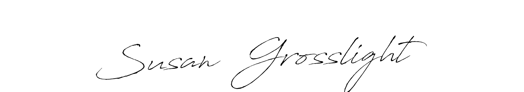 Make a beautiful signature design for name Susan  Grosslight. With this signature (Antro_Vectra) style, you can create a handwritten signature for free. Susan  Grosslight signature style 6 images and pictures png