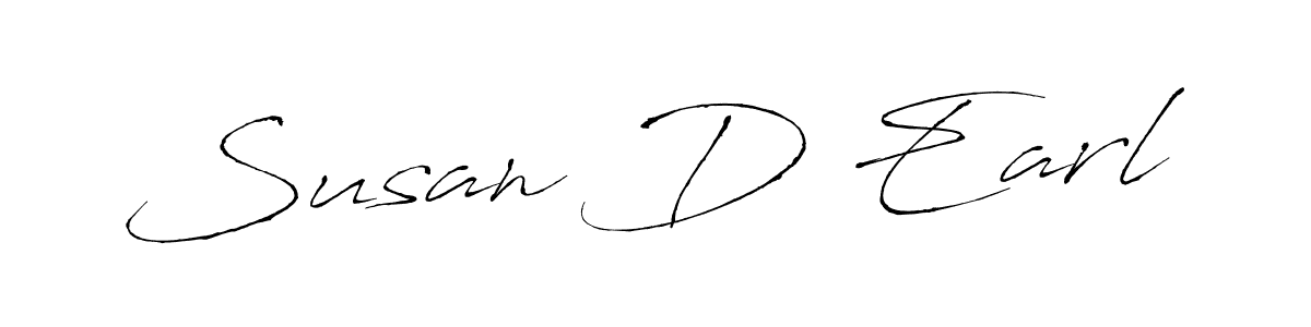 Create a beautiful signature design for name Susan D Earl. With this signature (Antro_Vectra) fonts, you can make a handwritten signature for free. Susan D Earl signature style 6 images and pictures png