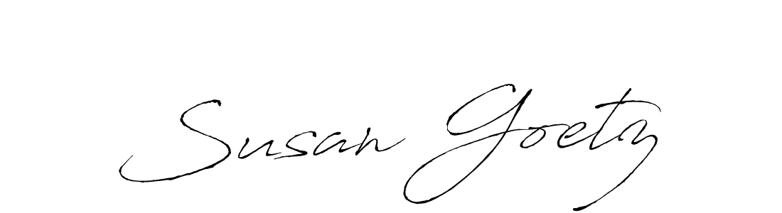 Design your own signature with our free online signature maker. With this signature software, you can create a handwritten (Antro_Vectra) signature for name Susan Goetz. Susan Goetz signature style 6 images and pictures png