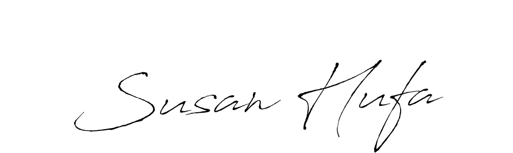 Make a beautiful signature design for name Susan Hufa. With this signature (Antro_Vectra) style, you can create a handwritten signature for free. Susan Hufa signature style 6 images and pictures png