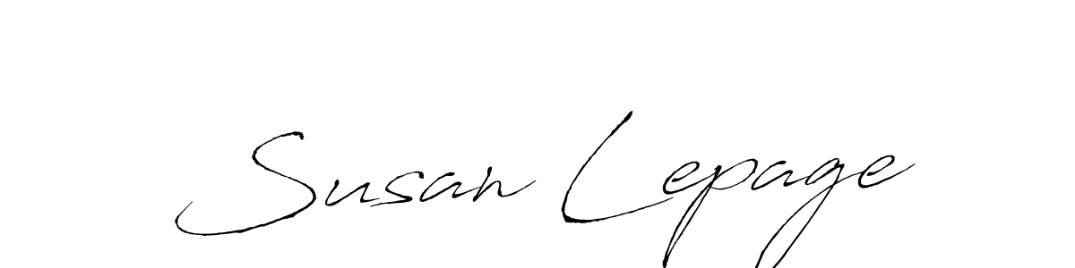 Susan Lepage stylish signature style. Best Handwritten Sign (Antro_Vectra) for my name. Handwritten Signature Collection Ideas for my name Susan Lepage. Susan Lepage signature style 6 images and pictures png