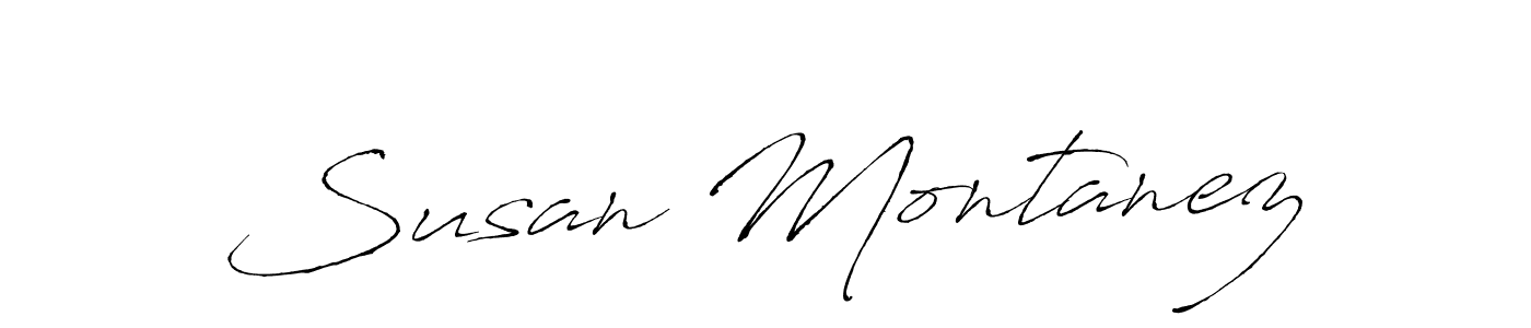 Use a signature maker to create a handwritten signature online. With this signature software, you can design (Antro_Vectra) your own signature for name Susan Montanez. Susan Montanez signature style 6 images and pictures png