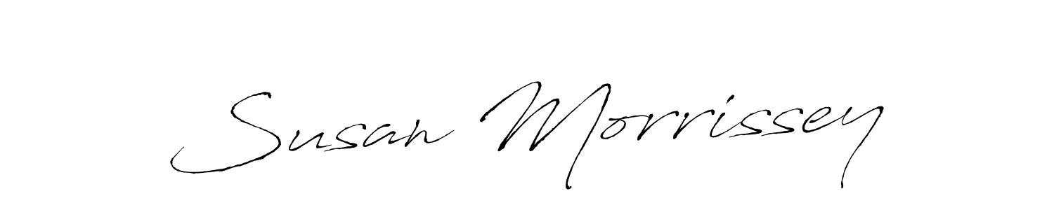 You should practise on your own different ways (Antro_Vectra) to write your name (Susan Morrissey) in signature. don't let someone else do it for you. Susan Morrissey signature style 6 images and pictures png