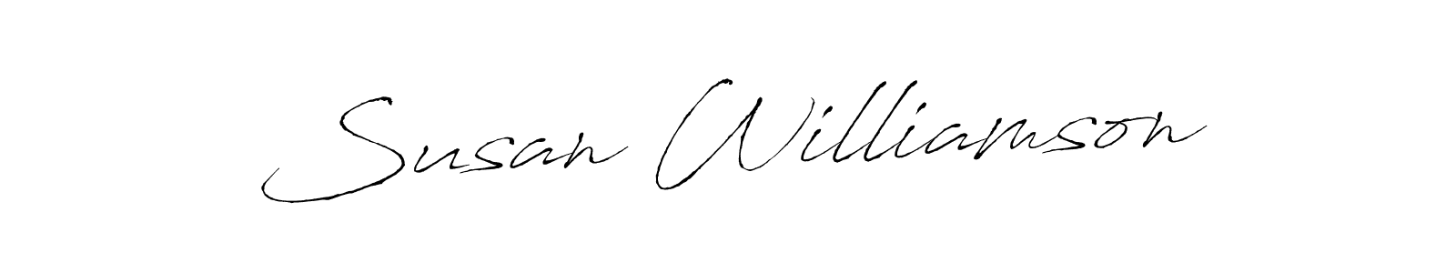 Design your own signature with our free online signature maker. With this signature software, you can create a handwritten (Antro_Vectra) signature for name Susan Williamson. Susan Williamson signature style 6 images and pictures png