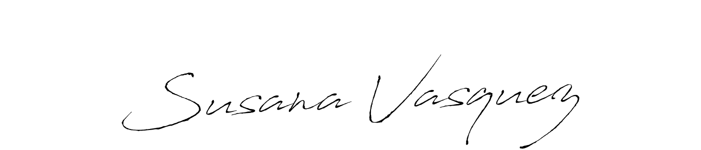 Susana Vasquez stylish signature style. Best Handwritten Sign (Antro_Vectra) for my name. Handwritten Signature Collection Ideas for my name Susana Vasquez. Susana Vasquez signature style 6 images and pictures png