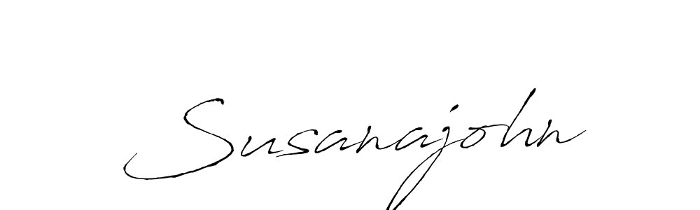 How to make Susanajohn name signature. Use Antro_Vectra style for creating short signs online. This is the latest handwritten sign. Susanajohn signature style 6 images and pictures png