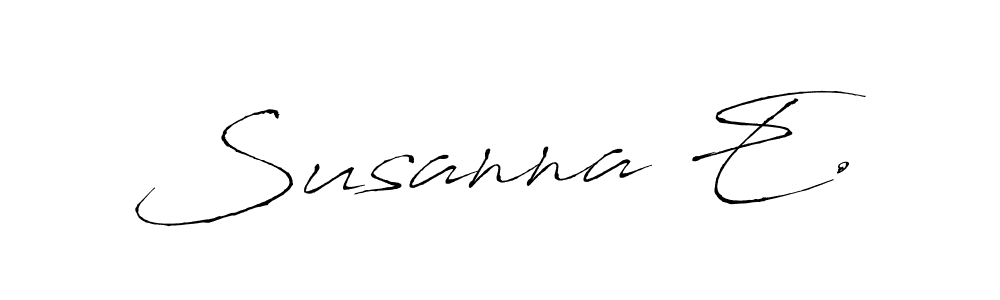 See photos of Susanna E. official signature by Spectra . Check more albums & portfolios. Read reviews & check more about Antro_Vectra font. Susanna E. signature style 6 images and pictures png