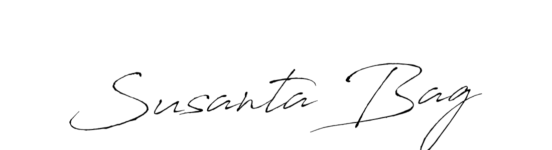 Design your own signature with our free online signature maker. With this signature software, you can create a handwritten (Antro_Vectra) signature for name Susanta Bag. Susanta Bag signature style 6 images and pictures png