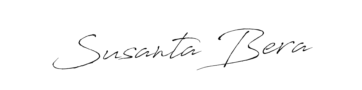 Use a signature maker to create a handwritten signature online. With this signature software, you can design (Antro_Vectra) your own signature for name Susanta Bera. Susanta Bera signature style 6 images and pictures png