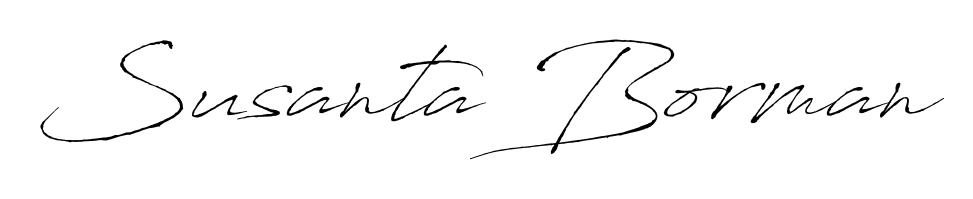 Explore multiple handwriting variations for Susanta Borman including this stunning Antro_Vectra design. Free to use across all platforms. Susanta Borman signature style 6 images and pictures png