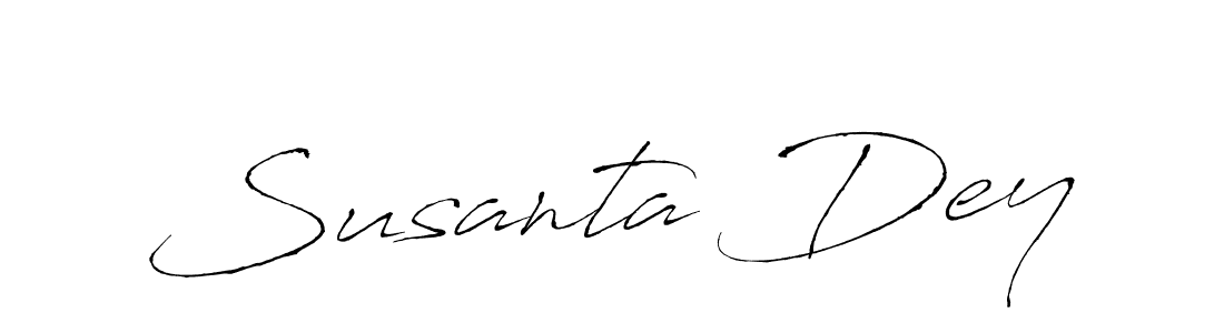 How to make Susanta Dey name signature. Use Antro_Vectra style for creating short signs online. This is the latest handwritten sign. Susanta Dey signature style 6 images and pictures png