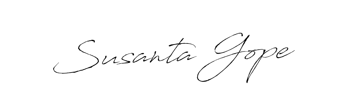 This is the best signature style for the Susanta Gope name. Also you like these signature font (Antro_Vectra). Mix name signature. Susanta Gope signature style 6 images and pictures png