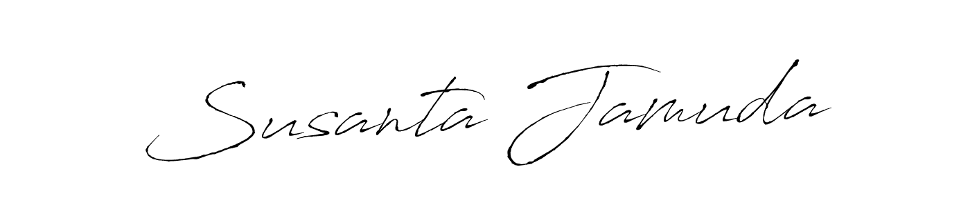 Susanta Jamuda stylish signature style. Best Handwritten Sign (Antro_Vectra) for my name. Handwritten Signature Collection Ideas for my name Susanta Jamuda. Susanta Jamuda signature style 6 images and pictures png