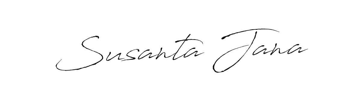 You should practise on your own different ways (Antro_Vectra) to write your name (Susanta Jana) in signature. don't let someone else do it for you. Susanta Jana signature style 6 images and pictures png