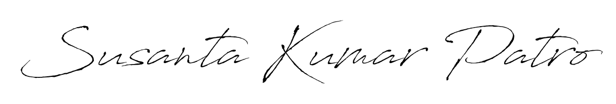 Get an exclusive digital autograph for Susanta Kumar Patro. The Antro_Vectra typeface captures the charm of real penmanship on paper. Susanta Kumar Patro signature style 6 images and pictures png