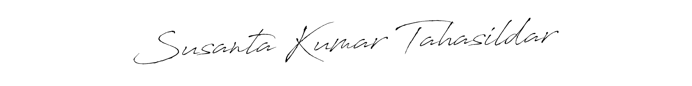 Create a beautiful signature design for name Susanta Kumar Tahasildar. With this signature (Antro_Vectra) fonts, you can make a handwritten signature for free. Susanta Kumar Tahasildar signature style 6 images and pictures png