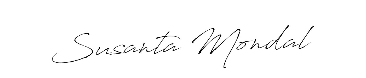 Make a beautiful signature design for name Susanta Mondal. With this signature (Antro_Vectra) style, you can create a handwritten signature for free. Susanta Mondal signature style 6 images and pictures png