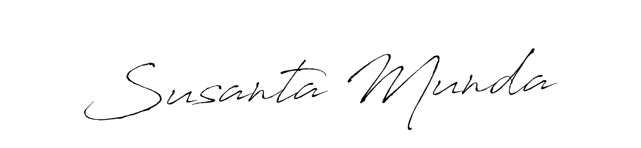 Use a signature maker to create a handwritten signature online. With this signature software, you can design (Antro_Vectra) your own signature for name Susanta Munda. Susanta Munda signature style 6 images and pictures png