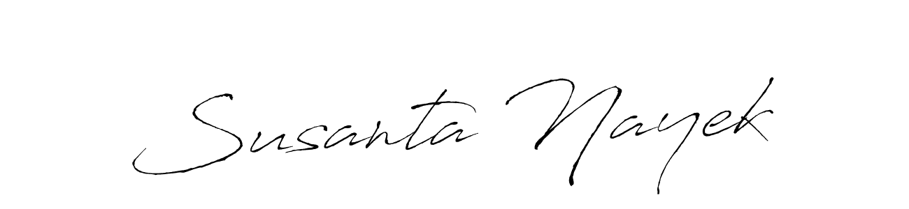 How to make Susanta Nayek name signature. Use Antro_Vectra style for creating short signs online. This is the latest handwritten sign. Susanta Nayek signature style 6 images and pictures png