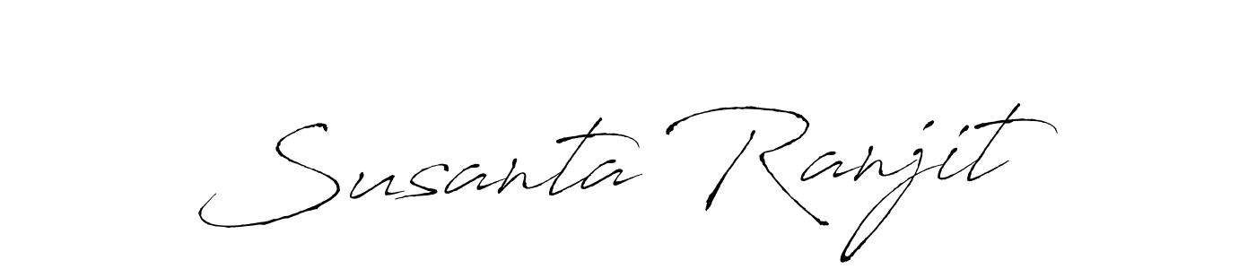 Make a beautiful signature design for name Susanta Ranjit. With this signature (Antro_Vectra) style, you can create a handwritten signature for free. Susanta Ranjit signature style 6 images and pictures png