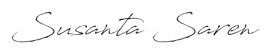 The Antro_Vectra font gives name Susanta Saren a signature that looks effortless yet distinguished. Download high-res PNG instantly. Susanta Saren signature style 6 images and pictures png