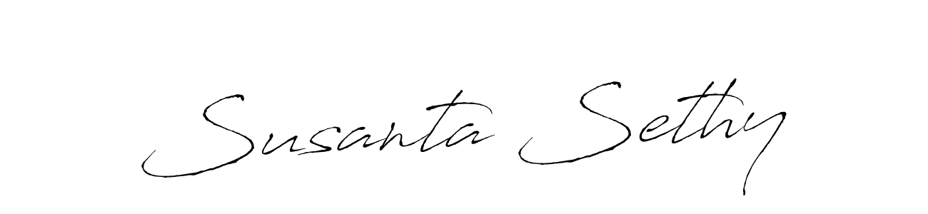 How to make Susanta Sethy signature? Antro_Vectra is a professional autograph style. Create handwritten signature for Susanta Sethy name. Susanta Sethy signature style 6 images and pictures png