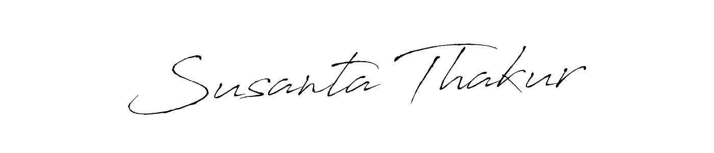 Susanta Thakur stylish signature style. Best Handwritten Sign (Antro_Vectra) for my name. Handwritten Signature Collection Ideas for my name Susanta Thakur. Susanta Thakur signature style 6 images and pictures png