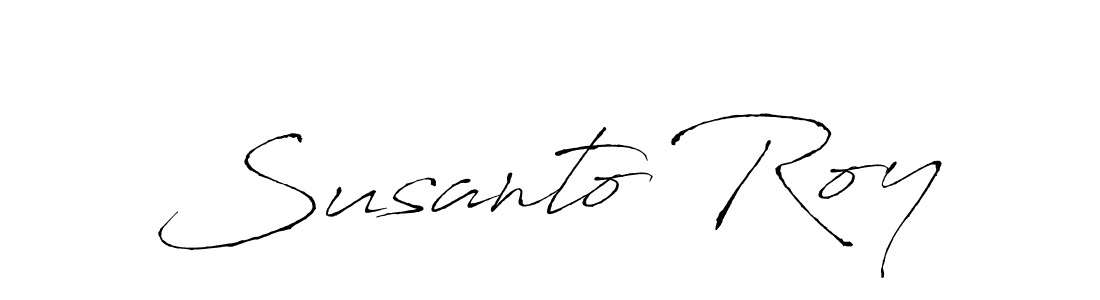 Design your own signature with our free online signature maker. With this signature software, you can create a handwritten (Antro_Vectra) signature for name Susanto Roy. Susanto Roy signature style 6 images and pictures png