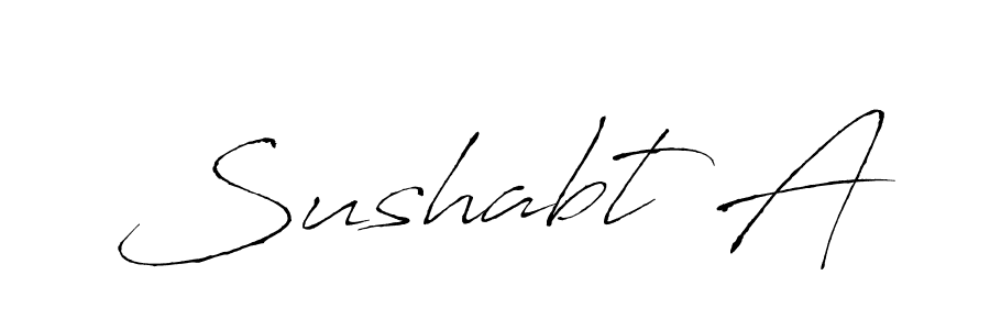 Make a beautiful signature design for name Sushabt A. With this signature (Antro_Vectra) style, you can create a handwritten signature for free. Sushabt A signature style 6 images and pictures png