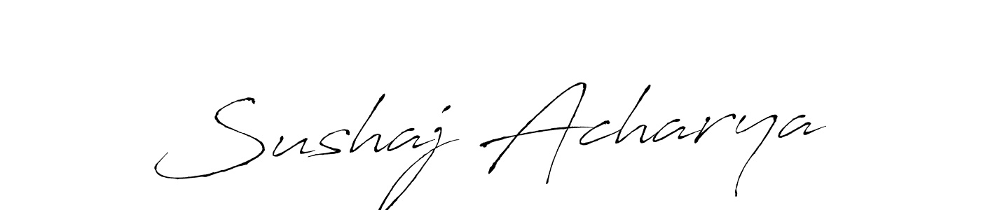 Also we have Sushaj Acharya name is the best signature style. Create professional handwritten signature collection using Antro_Vectra autograph style. Sushaj Acharya signature style 6 images and pictures png