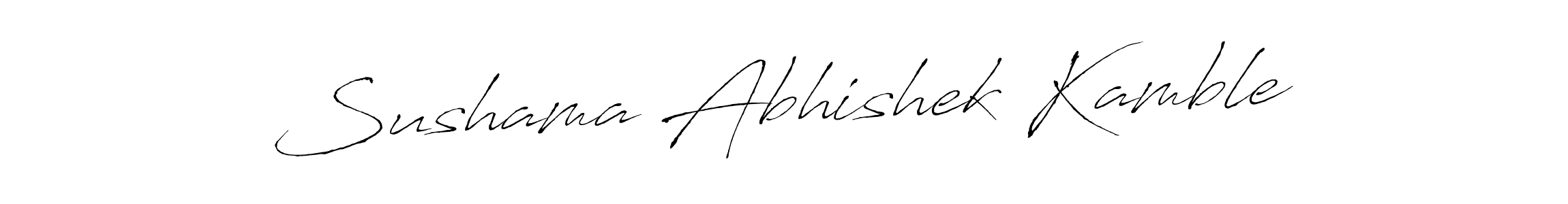 Design your own signature with our free online signature maker. With this signature software, you can create a handwritten (Antro_Vectra) signature for name Sushama Abhishek Kamble. Sushama Abhishek Kamble signature style 6 images and pictures png