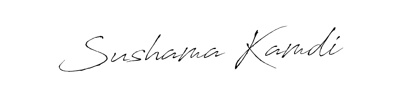 Sushama Kamdi stylish signature style. Best Handwritten Sign (Antro_Vectra) for my name. Handwritten Signature Collection Ideas for my name Sushama Kamdi. Sushama Kamdi signature style 6 images and pictures png