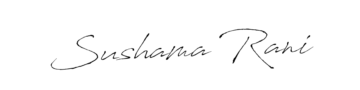 Use a signature maker to create a handwritten signature online. With this signature software, you can design (Antro_Vectra) your own signature for name Sushama Rani. Sushama Rani signature style 6 images and pictures png