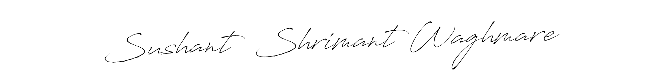 Sushant  Shrimant Waghmare stylish signature style. Best Handwritten Sign (Antro_Vectra) for my name. Handwritten Signature Collection Ideas for my name Sushant  Shrimant Waghmare. Sushant  Shrimant Waghmare signature style 6 images and pictures png