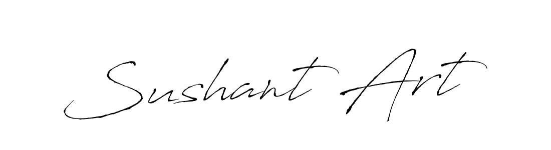 Make a beautiful signature design for name Sushant Art. With this signature (Antro_Vectra) style, you can create a handwritten signature for free. Sushant Art signature style 6 images and pictures png