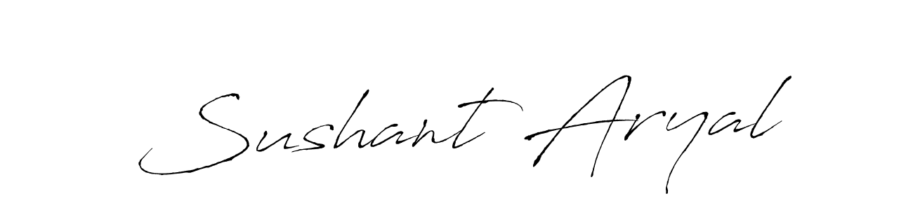 Make a beautiful signature design for name Sushant Aryal. Use this online signature maker to create a handwritten signature for free. Sushant Aryal signature style 6 images and pictures png