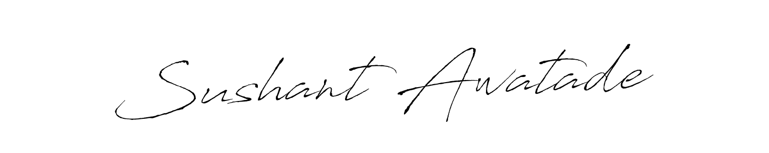 It looks lik you need a new signature style for name Sushant Awatade. Design unique handwritten (Antro_Vectra) signature with our free signature maker in just a few clicks. Sushant Awatade signature style 6 images and pictures png