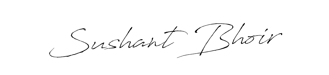 Antro_Vectra is a professional signature style that is perfect for those who want to add a touch of class to their signature. It is also a great choice for those who want to make their signature more unique. Get Sushant Bhoir name to fancy signature for free. Sushant Bhoir signature style 6 images and pictures png