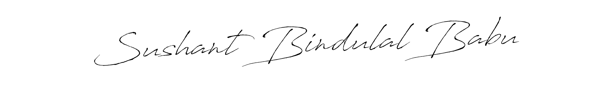 How to make Sushant Bindulal Babu signature? Antro_Vectra is a professional autograph style. Create handwritten signature for Sushant Bindulal Babu name. Sushant Bindulal Babu signature style 6 images and pictures png