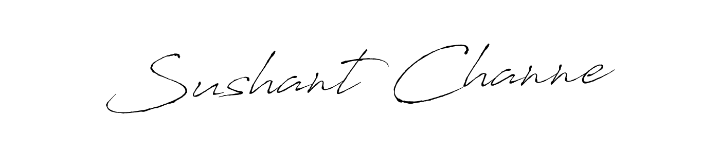 Use a signature maker to create a handwritten signature online. With this signature software, you can design (Antro_Vectra) your own signature for name Sushant Channe. Sushant Channe signature style 6 images and pictures png